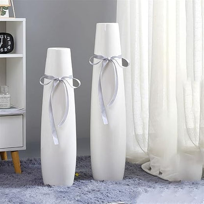 🏺🌿✨ Handmade Ceramic Flower Vase – 2-Piece Organic Planter Set