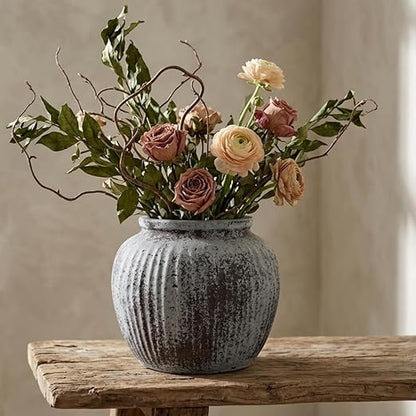 🌿✨ Minimalist Distressed Decorative Bowl – Modern Farmhouse Centerpiece 🏡
