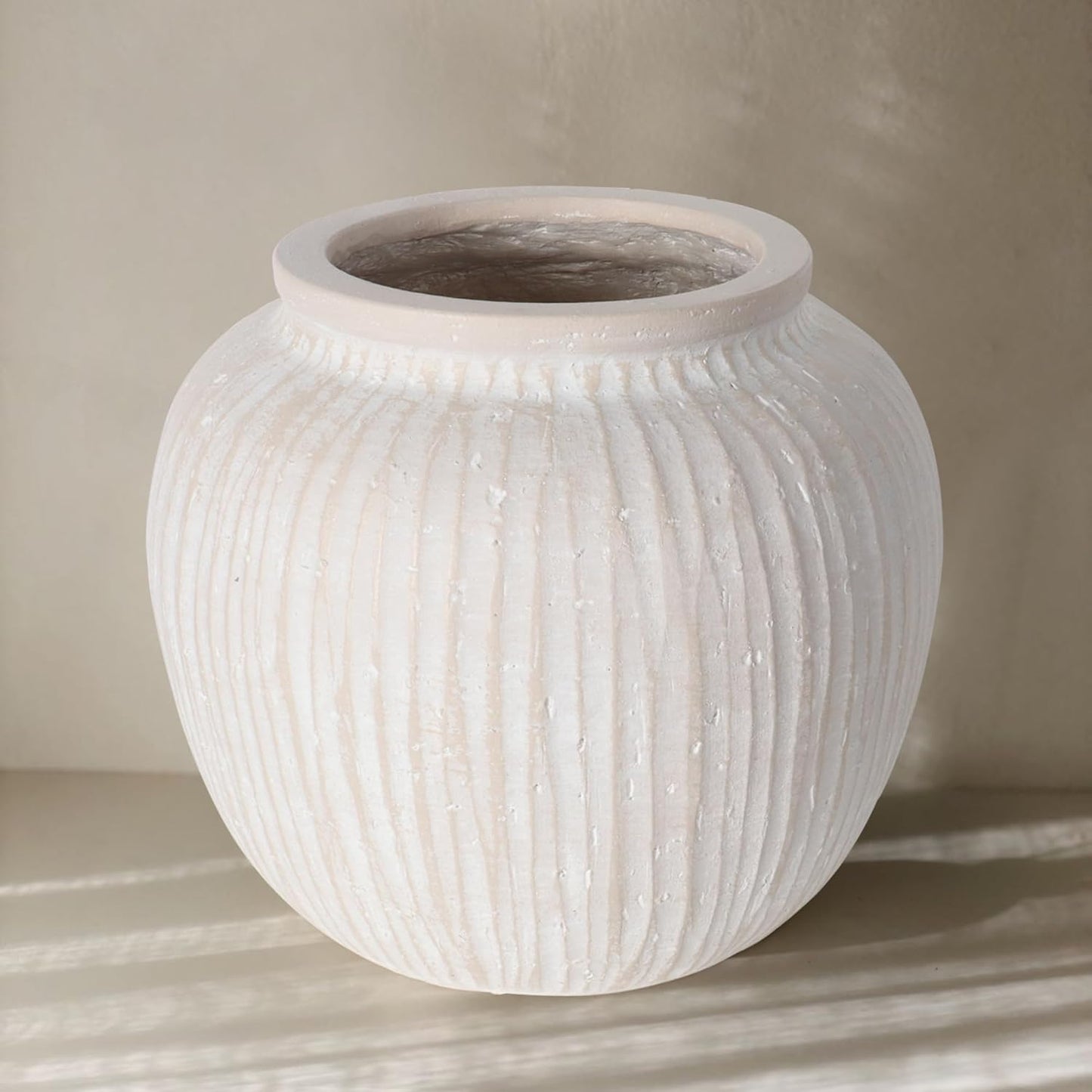 🌿✨ Minimalist Distressed Decorative Bowl – Modern Farmhouse Centerpiece 🏡