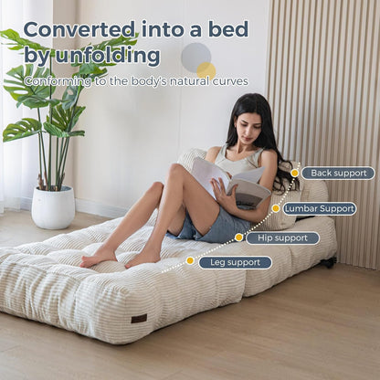 🛏️✨ Foldable Convertible Mattress – Portable Comfort Anywhere 🌿