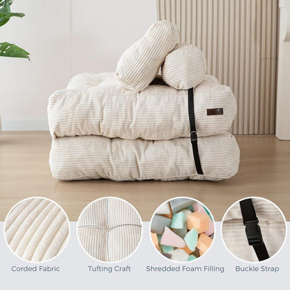 🛏️✨ Foldable Convertible Mattress – Portable Comfort Anywhere 🌿