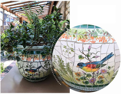 🌸 Modern Ceramic Succulent Pot | Round Minimalist Planter for Desk