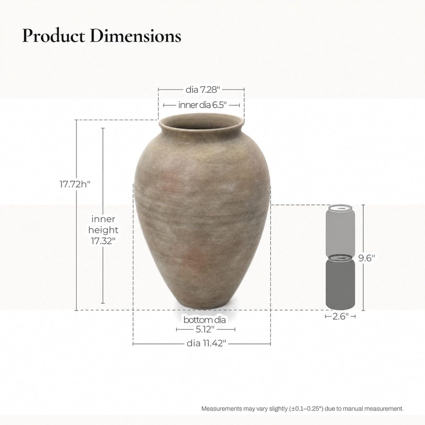 🌿 Terracotta Ceramic Vase – Farmhouse Rustic Decor 🏡✨
