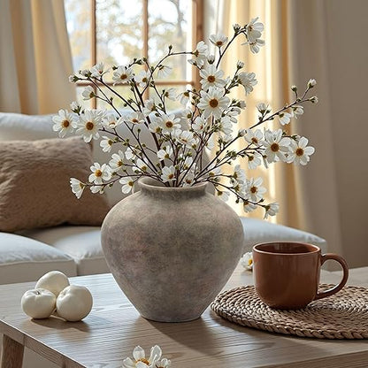🌿 Terracotta Ceramic Vase – Farmhouse Rustic Decor 🏡✨