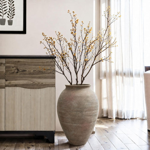 🌿 Terracotta Ceramic Vase – Farmhouse Rustic Decor 🏡✨